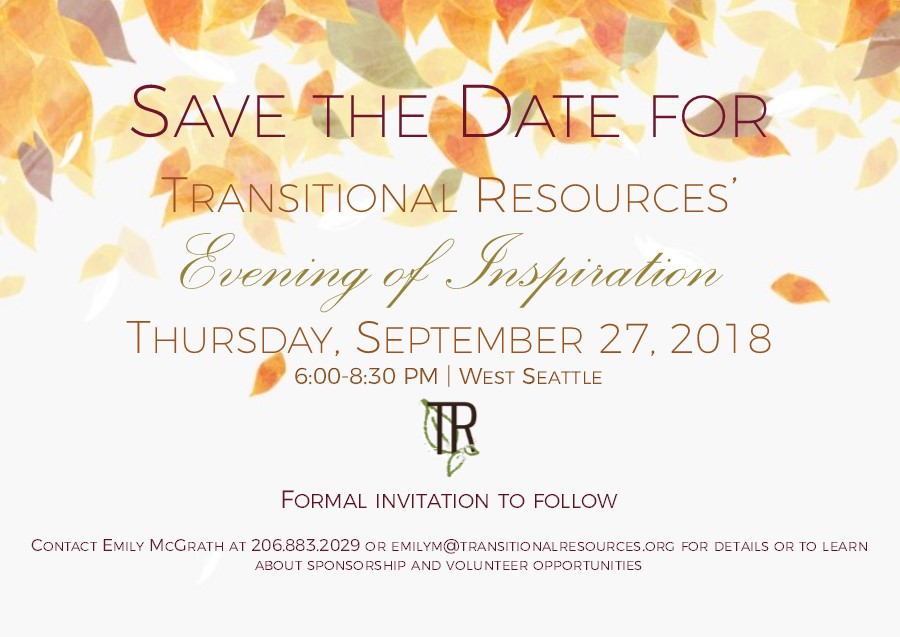 Our fall fundraising dinner is just around the corner- join us!